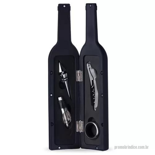 Kit vinho personalizado - Kit Vinho 4 Peças Personalizado