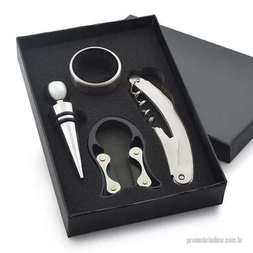 Kit vinho personalizado - Kit Vinho 4 Peças