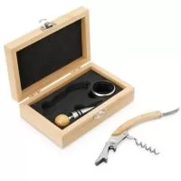 Kit Vinho Bambu 3 Peças - 10,6 x 16 x  5,1 cm