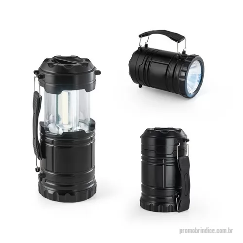 Lanterna personalizada - Lanterna 2 em 1 em ABS e PS. 2 modos de uso: candeeiro de exterior ou campismo, que permite iluminar grandes áreas ou como lanterna utilizando a pega lateral que também é removível. A Lanterna tem uma COB led (200 luméns) e 1 W LED. Ideal para atividades de campismo ou ao ar livre. Inclui 3 pilhas AA. Fornecido em caixa presente. 87 x 140 mm
