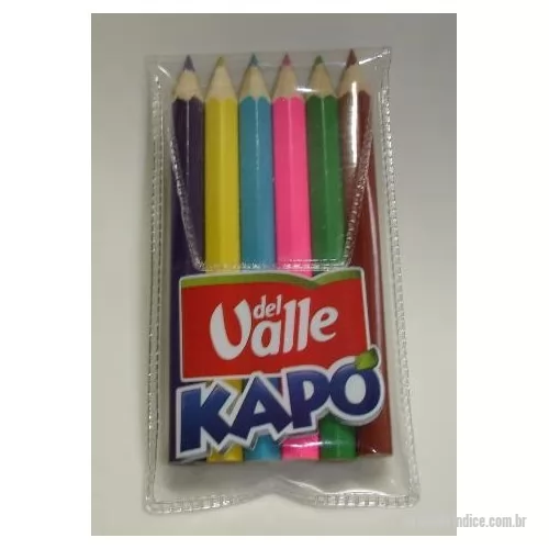 Lápis de cor personalizados - Conunto 1/2 lápis de cor ou tamanho grande, em embalagem de PVC, gravação em silk, adesivo ou transfer