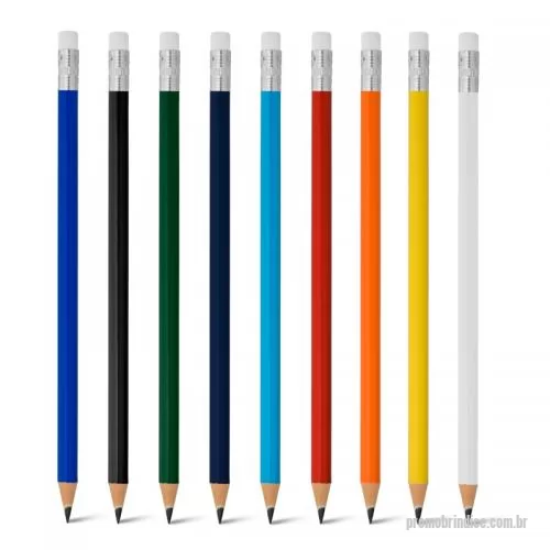 Lápis personalizados - Lápis de Madeira com Borracha Personalizado
