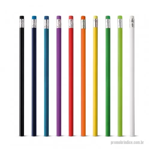 Lápis personalizados - Lápis com borracha. Grau de dureza: HB. ø7 x 190 mm