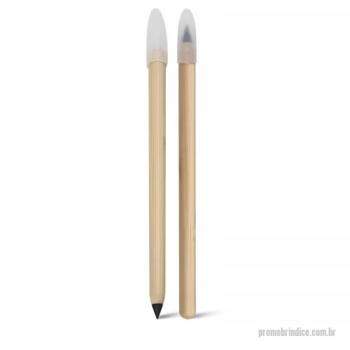Lápis personalizados - Lápis com Escrita Infinita de Bambu Personalizado