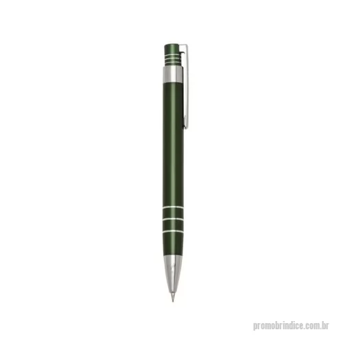 Lapiseira personalizada - apiseira metal inteira colorida com detalhes prata. Clip metal e com três anéis na parte superior e outros três na parte inferior. Aciona por clique.  Altura :  131cm  Largura :  14cm