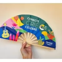 Leque de abano , Plastico ,  Papel , madeira...etc Personalizado