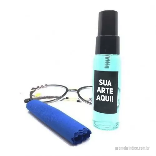 Limpa óculos personalizada - Spray com liquido para limpeza de lentes. Contém 30 ml. O valor varia dependendo do tipo de gravação.