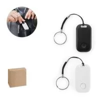 Localizador sem fios em ABS 100% reciclado, ideal para chaveiros, carteiras e bagagens. Encontre facilmente os seus objetos através do smartphone, ativando um som de alerta emitido pelo localizador. Inclui função de disparo remoto para fotos, localiz