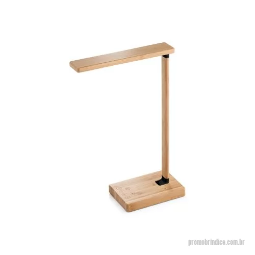 Luminária personalizada - Luminária LED Com carregador por indução Wireless Personalizada