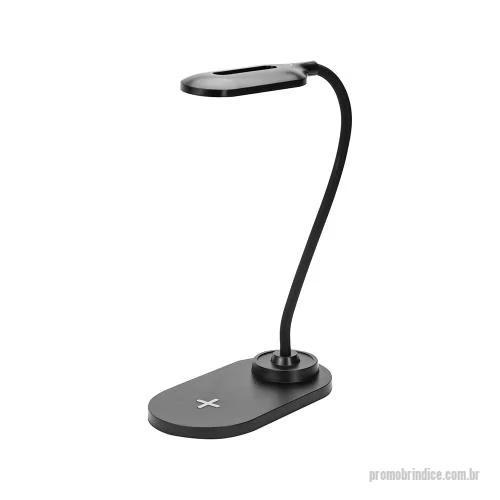 Luminária personalizada - Luminária LED com Carregador por Indução Wireless Personalizada