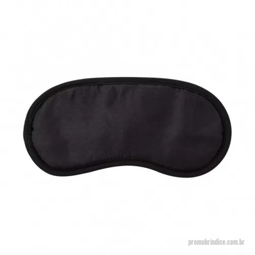 Máscara para dormir personalizada - Máscara para olhos confeccionada em nylon com revestimento fino espumado e fita elástica.