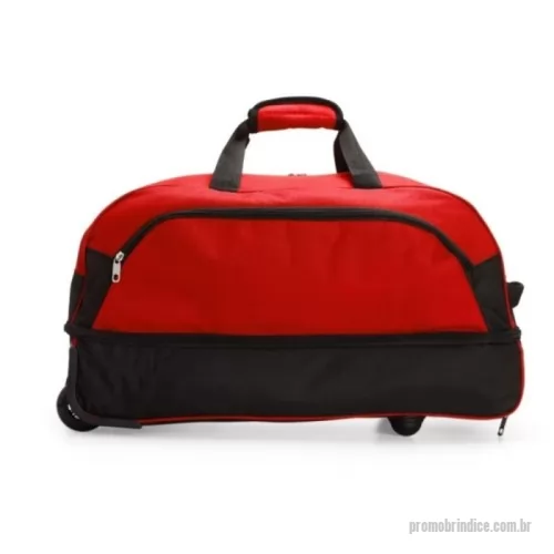 Mala de viagem personalizada - Mala 51 Litros Personalizada: Versatilidade e Praticidade para o Seu Dia a Dia e Viagens Apresentamos a Mala 51 Litros Personalizada, a solução ideal para quem busca praticidade, versatilidade e estilo em um único acessório. Perfeita para o dia a dia, viagens ou como um brinde especial, essa mala oferece tudo o que você precisa para transportar seus pertences com conforto e organização.  Características Material resistente e impermeável: Poliéster de alta qualidade, garantindo a durabilidade e a proteção dos seus pertences em qualquer clima. Espaço amplo e organizado: 51 litros de capacidade com quatro compartimentos, incluindo um exclusivo para guardar o puxador. Transporte prático e confortável: Alças de mão com suporte em velcro, puxador retrátil e duas rodinhas, permitindo escolher entre dois modos de locomoção. Estabilidade: Placa reforçada no fundo e dois pés de apoio, garantindo maior estabilidade ao apoiar a mala. Design funcional e moderno: Ideal para o uso diário, viagens ou 