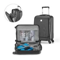 Mala de viagem executivo em ABS com compartimento frontal para notebook 17