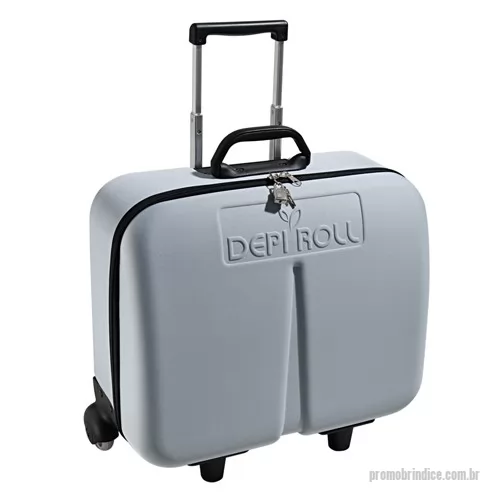 Maleta personalizada - Mala de viagem retangular com gravação em relevo ou transfer, permitindo tanto a originalidade das inúmeras combinações de cores, quanto o estilo clean e minimalista das cores básicas e gravação em relevo.  Temomoldada em E.V.A, revestida em malha he