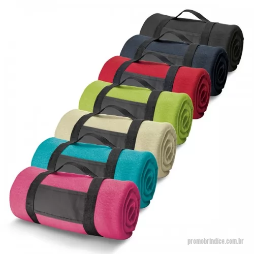Manta personalizada - Manta  confeccionada em tecido polar 80 g/m², com alça removível na medida  1500 x 1200 mm