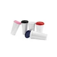 Um copo em plástico de camada dupla que é uma opção versátil para as mais diversas situações. A construção resistente tanto do copo interno branco quanto do copo externo transparente ajudam em um manuseio seguro e livre do contato direto com o frio o
