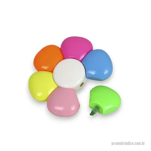 Marca texto personalizada - Marca Texto Flor Personalizado