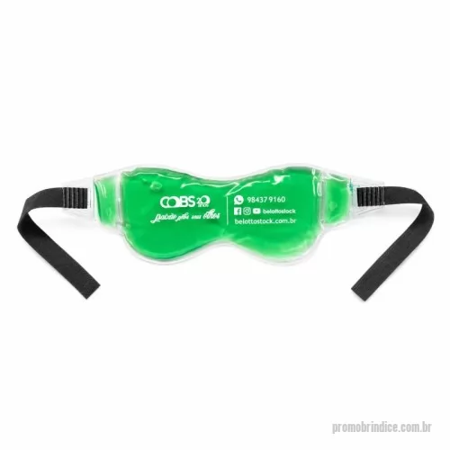 mascara de gel personalizada - Máscara de gel - Tira velcro - PVC - medida: 35x11