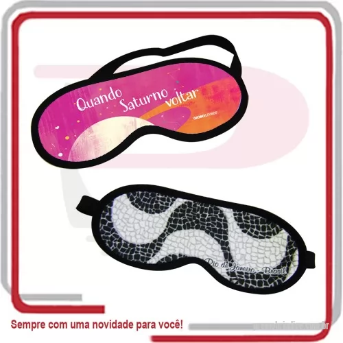 Máscara para dormir personalizada - Máscara de Dormir em Isoflex Sublimado