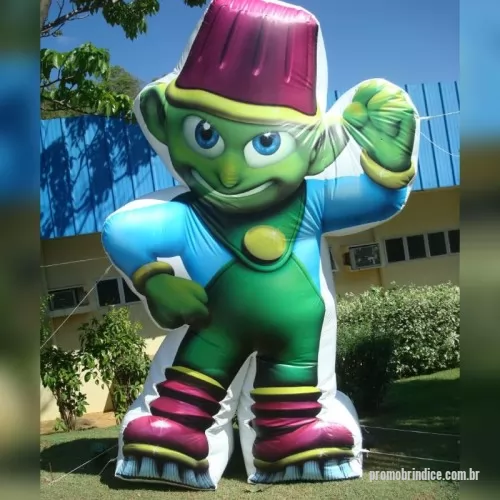 Mascote inflável personalizado - Mascote Inflável Gigante Utilização  em feiras, exposições e eventos, de fácil transporte e grande visibilidade.