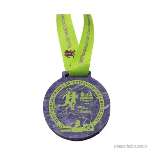 Medalha ecológica personalizada - Green Plasticaria, fabricado 100% com plástico reciclado, produto inovador e eco sustentável, medindo7,0x7,5cm , a escolha ideal para o meio ambiente e para adequação às estratégias corporativas de ESG.
