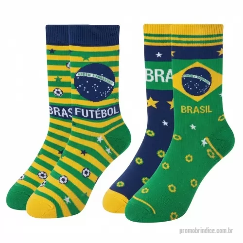 Meia personalizada - Meia Em Jacquard, Máximo 4 Cores. Esse Produto é Personalizado Direto No Tear Do Tecido. Minimo 200 Pares