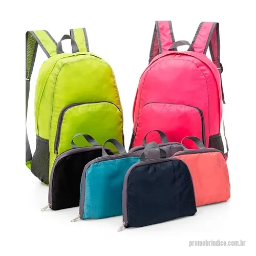 Mochila dobrável personalizada - Mochila dobrável impermeável personalizada.