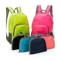Mochila dobrável impermeável personalizada.