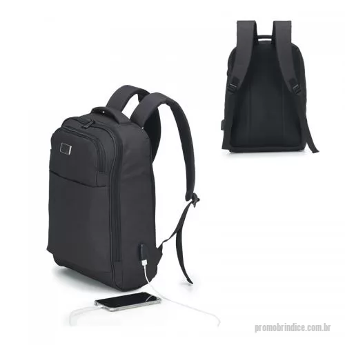 Mochila para notebook personalizada - Mochila para Notebook com Sa?da USB Personalizada