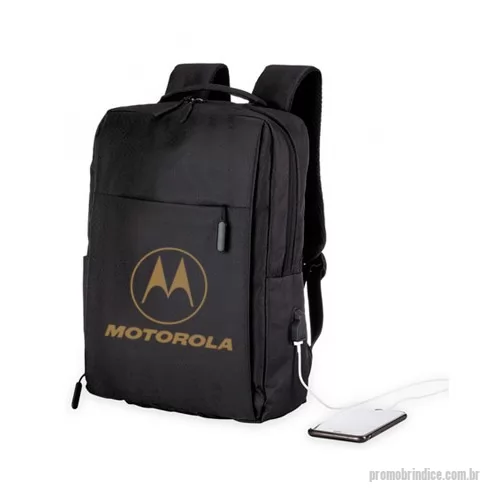 Mochila para notebook personalizada - Mochilas personalizadas com logo, confeccionadas em Nylon elas possuem bom acabamento e ótima área de personalização. Possui compartimento principal com porta notebook de 15,6 polegadas. Brinde útil para promover sua marca