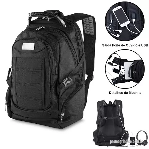 Mochila para notebook personalizada - Mochila para Notebook 17 Polegadas