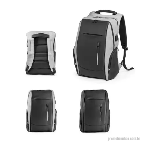 Mochila para notebook personalizada - Mochila para notebook em 900D e Tarpaulin com 2 compartimentos principais com diversos bolsos interiores. Compartimento principal com divisória almofadada para computador até 17