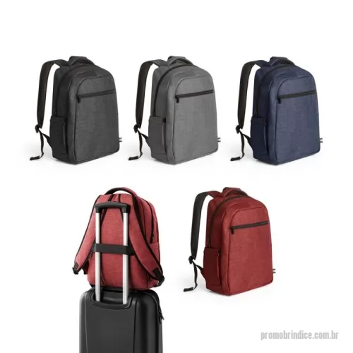 Mochila para notebook personalizada - Mochila para notebook em 600D de alta densidade com compartimento principal para notebook até 15