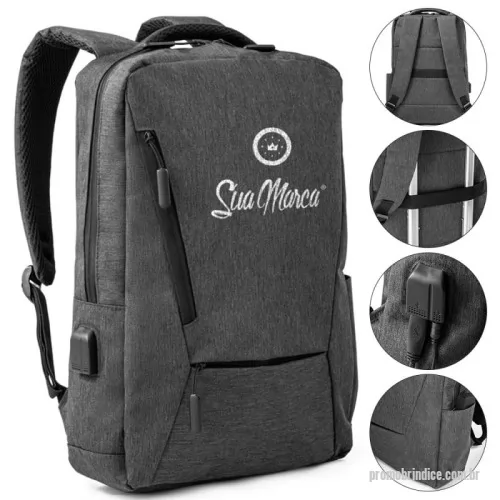 Mochila para notebook personalizada - A Mochila para Notebook 900D é a combinação perfeita de resistência e praticidade! Fabricada em 900D de alta densidade, oferece um compartimento principal com divisória almofadada para proteger seu notebook de 15,6