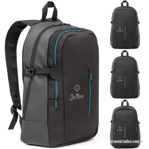 Mochila para notebook personalizada - Mochila para notebook 900D com acabamento em couro sintético, oferecendo estilo e funcionalidade. Possui 2 compartimentos principais, sendo o posterior forrado com divisória almofadada para proteger notebooks de até 15,6