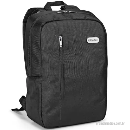 Mochila para notebook personalizada - Mochila personalizada para notebook em tecido resistente. Possui compartimento com duas divisoes para notebook ate 14 polegadas e tablet 9.7 polegadas. Interior forrado e almofadado com bolso frontal e bolso lateral. Capacidade de 12 litros