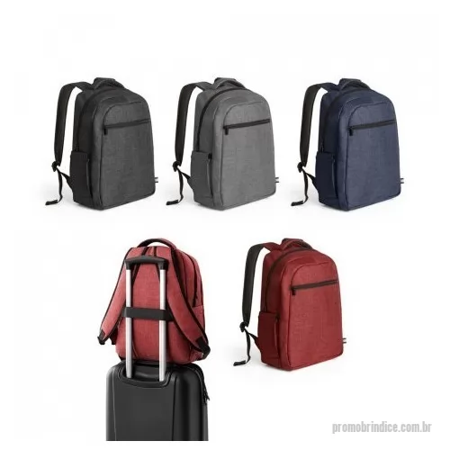 Mochila para notebook personalizada - Mochila para notebook em 600D de alta densidade com compartimento principal para notebook até 15