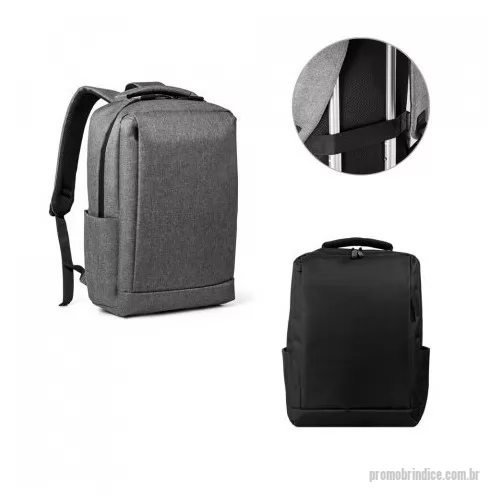 Mochila para notebook personalizada - Mochila para notebook em 300D de alta densidade com 2 divisórias almofadadas para notebook até 15,6