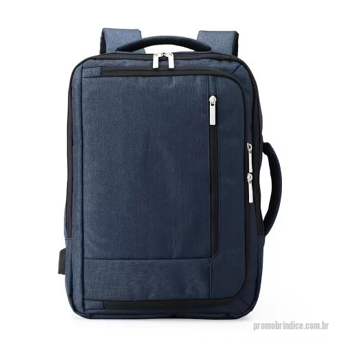 Mochila para notebook personalizada - Mochila de poliéster 21 litros com 4 compartimentos, sendo o principal com bolso para notebook 15,6.
