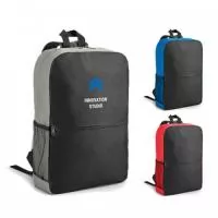 Mochila para notebook 600D personalizada. Compartimento com divisória almofadada para notebook até 15.6