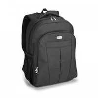 Mochila para notebook 600D de alta densidade. Compartimento forrado, com divisória almofadada para notebook e diversos bolsos interiores. 2 bolsos laterais em tela e 2 bolsos frontais. Parte posterior almofadada, com sistema de apoio acolchoado para as costas e alças almofadadas. Placa metálica removível com imã, para fácil gravação. Placa: 50 x 20 mm. Gravação laser na placa. Ideal para brindes promocionais e eventos corporativos.