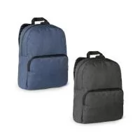 Mochila para notebook em 600D de alta densidade. Compartimento principal com divisória almofadada para notebook até 14". Bolso frontal com zíper. Parte posterior e alças almofadadas. Capacidade até 13 L. 290 x 400 x 140 mm