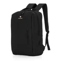 Mochila em nylon com capacidade máxima de até 17 litros. Possui três compartimentos, sendo o principal com divisórias para notebooks de até 15,6 polegadas e bolsos internos em diferentes tamanhos. Conta ainda com bolso lateral e suporte USB externo.