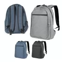 	Mochila p/ Notebook em tecido poliéster.  Parte externa: Bolso frontal com zíper; Alça de mão e ombro;  Parte interna: Compartimento para Notebook, Tamanho total do Notebook - 15,6?
