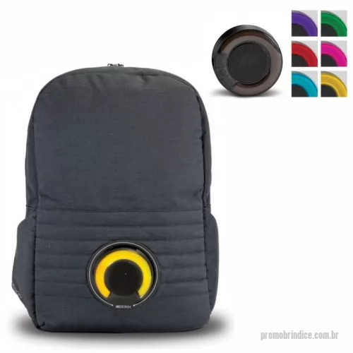 Mochila personalizada - Mochila para Notebook com Alto-Falante de 3w com Led