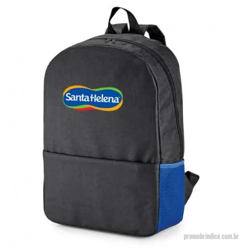 Mochila personalizada - Mochila com porta notebook até 15.6', produzida em nylon 600 disponível em diversas cores, possui bolso frontal bolso telado lateral, costas e alças almofadadas. Medidas C31xA45xL12. 