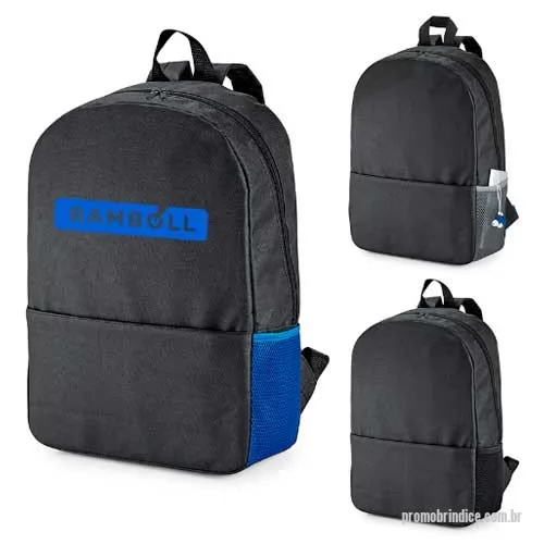 Mochila personalizada - Mochila com porta notebook até 15.6, possui bolso lateral telado e bolso frontal, costas e alças almofadadas. Medidas  (AxLxP) 45x31x12. Produto útil e que garante alta divulgação de sua marca.