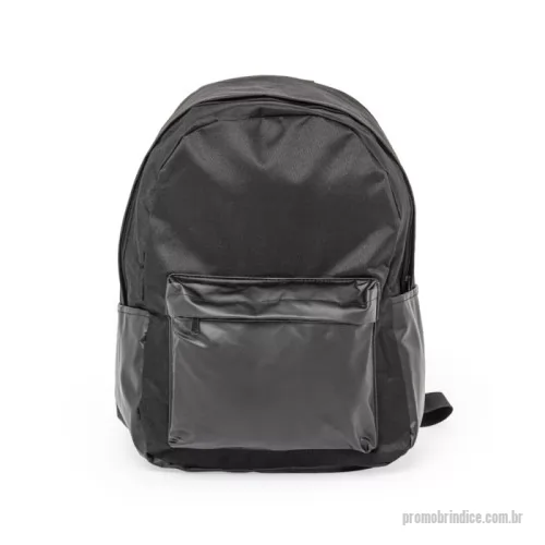 Mochila personalizada - Para quem valoriza a organização em todas as suas atividades, nossa mochila em nylon de 33 litros com detalhes em couro sintético é a escolha certa. Versátil e resistente à água, ela conta com dois compartimentos, sendo o principal destinado para notebooks de até 15,6 polegadas. Além disso, possui um bolso frontal e bolsos laterais que facilitam ainda mais a organização no dia a dia.  Cores Disponíveis: Azul, Cinza e Preto.