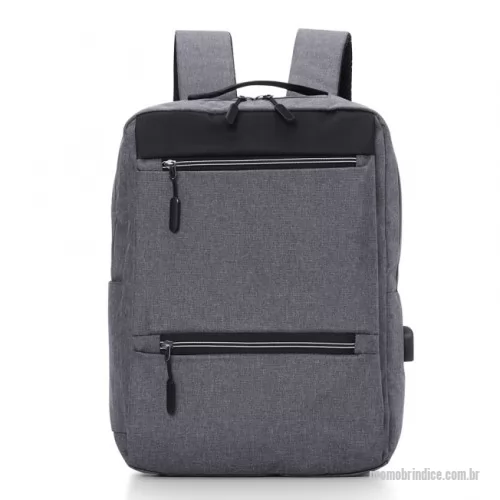 Mochila personalizada - Mochila de nylon 21 litros com três compartimentos