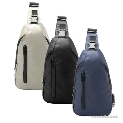 Mochila personalizada - Mochila de Ombro 6 Litros  Descrição: Esta mochila é a combinação perfeita de estilo e funcionalidade. Feita em couro sintético, ela é resistente à água, garantindo durabilidade e proteção. Com três compartimentos bem planejados, você terá espaço e organização para tudo. O compartimento frontal oferece fácil acesso aos itens do dia a dia, enquanto o bolso com fechamento de fivela proporciona segurança adicional. O compartimento principal conta com um bolso interno, ideal para manter tudo ainda mais organizado. Além disso, a mochila vem equipada com uma entrada USB, tornando-a prática para carregar seus dispositivos em movimento. Ideal para quem busca praticidade sem abrir mão do design moderno. 